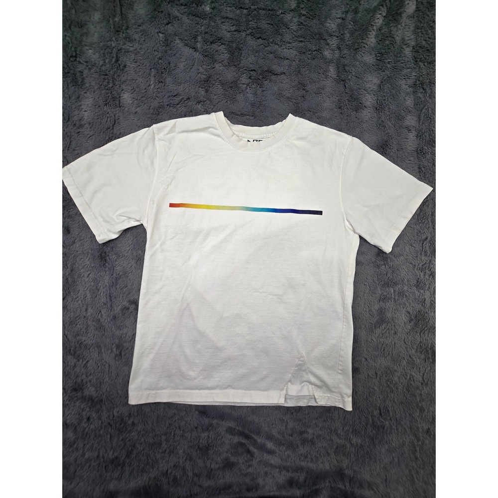 DPR‎ Dream Perfect Regime White Rainbow Graphic T-Shirt Size 1 K-Pop Streetwear